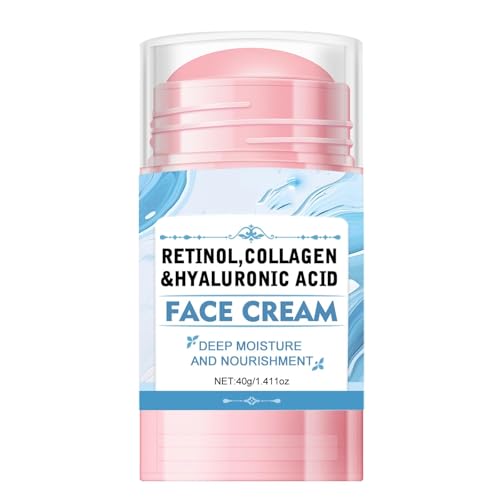 Grospe Face Balm Stick Retinol Collagen Hydrating Moisturizer Stick with Hyaluronic Acid Face Cream for Women and Men Reduces Wrinkles Enhances Elasticity Softer Smoother Skin141 Oz - Image 1