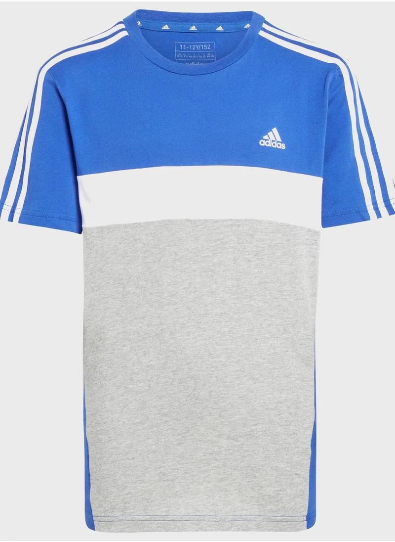 Adidas Junior 3 Stripes Tiberio T-Shirt