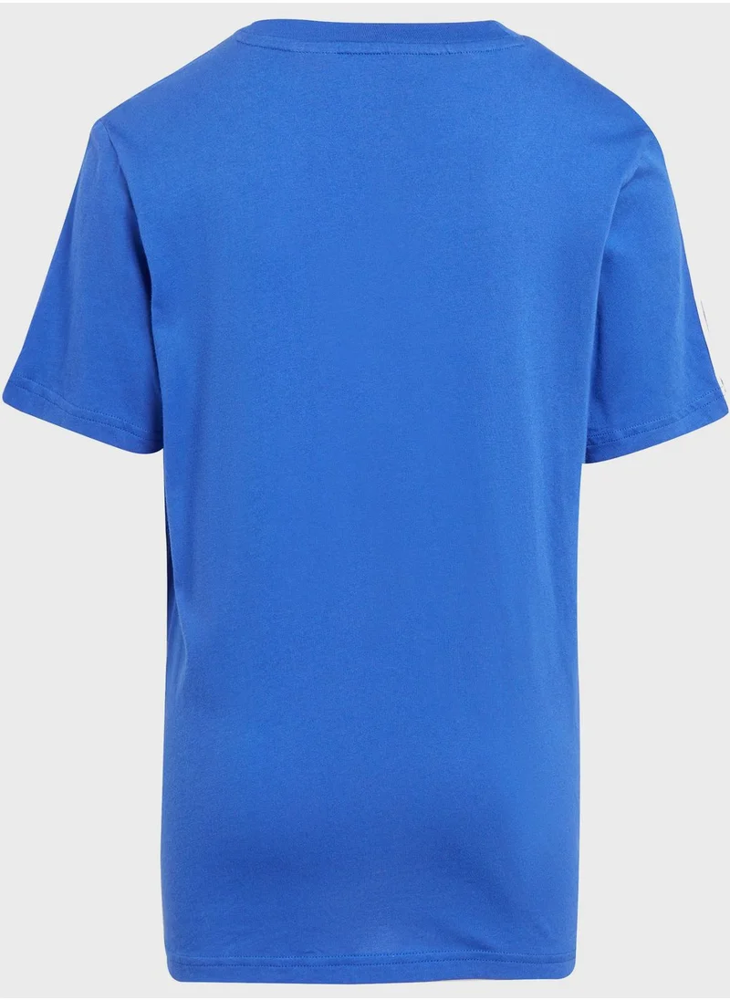 Adidas Junior 3 Stripes Tiberio T-Shirt