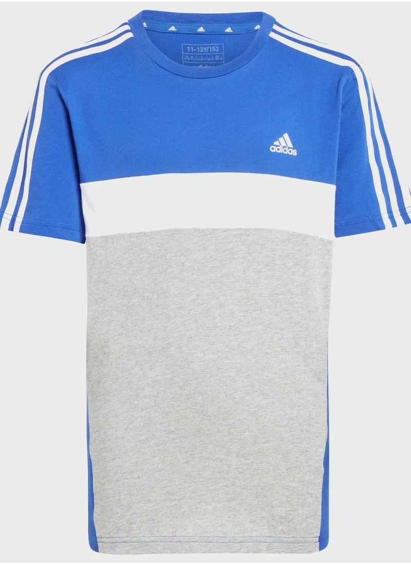 Adidas Junior 3 Stripes Tiberio T-Shirt