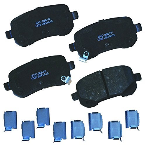 Bendix Premium SBC1326 Ceramic Rear Brake Pads for Chrysler Town & Country 2012-2008, Dodge Grand Caravan 2012-2008, Journey 2012-2009, Ram C/V 2012, Volkswagen Routan 2012-2009 - Image 1
