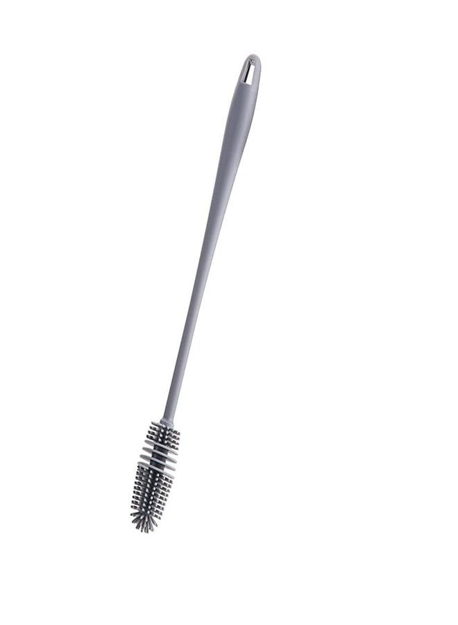 TORIOX فرشاة تنظيف زجاجات سيليكون من توريوكس، منظف زجاجات المياه لزجاجات الأطفال، والعبوات الصغيرة، وزجاجات هايدرو فلاسك، وزجاجات الرياضة، والمزهريات، والأواني الزجاجية، مثالية لفتحات الزجاجات ذات القطر الصغير (متعددة الألوان) - Image 1