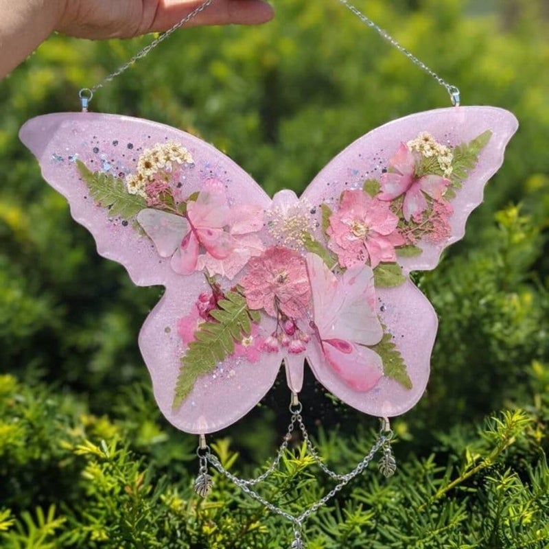 Snoogg SNOOGG Pack of 8 Inch / 5 Piece of Butterfly Mould Epoxy Resin Casting Moulds for Making and DY Home Decoration Resin Art, Butterfly Keychain Earring - Image 4
