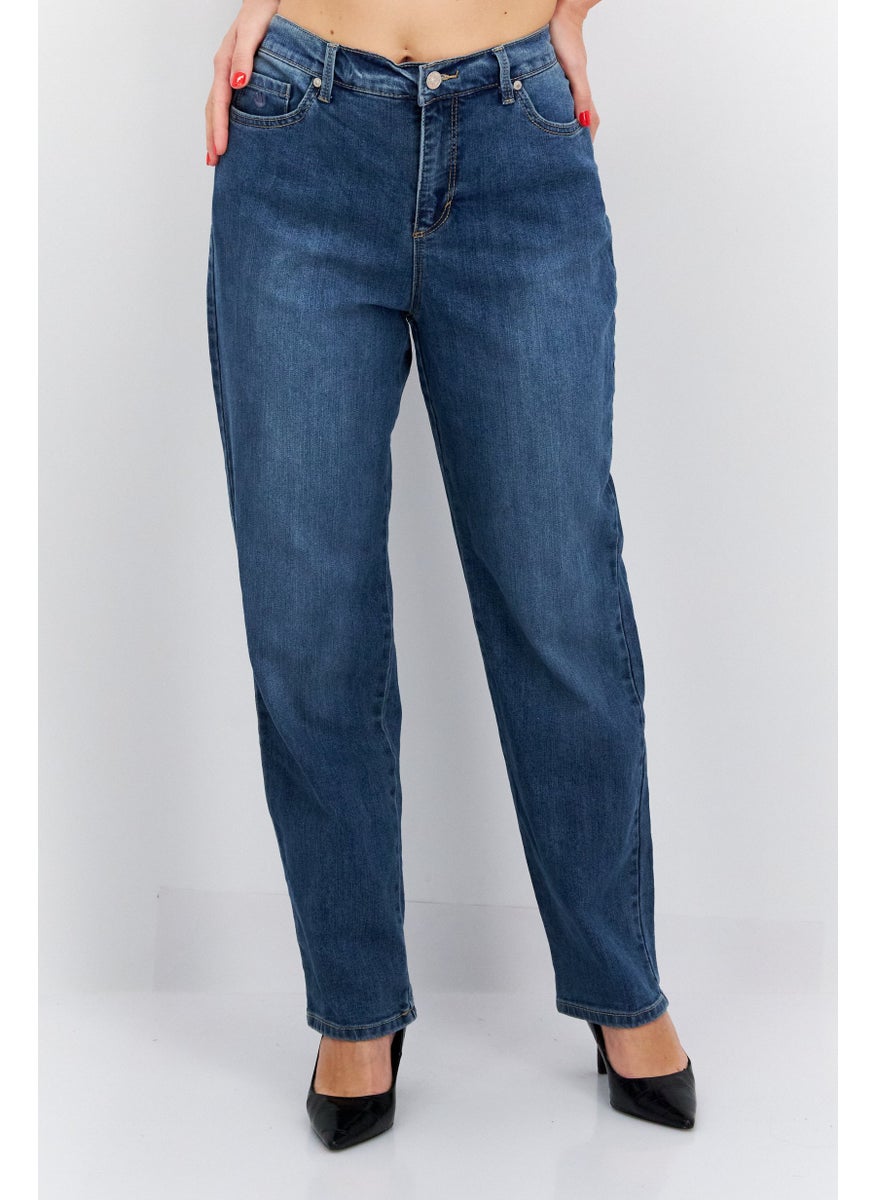 Women Slim Fit Washed Denim Jeans, Blue - pzsku/ZAA551783429CAA4BEABBZ/45/_/1737642213/5064661f-791e-4d80-babf-c652b2f64f51