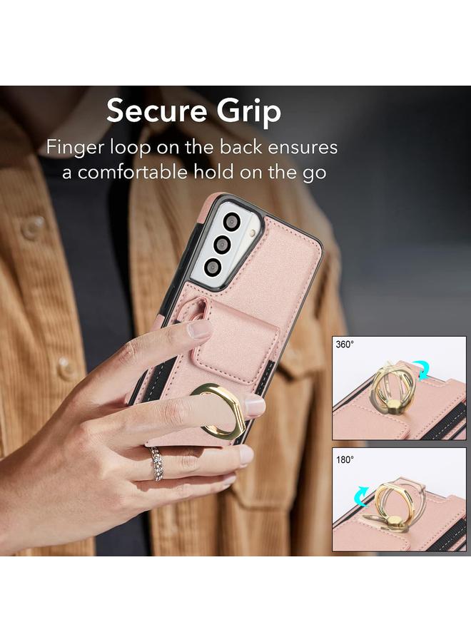 إيروريكس جراب لهاتف Samsung Galaxy S21+ 5G مع حامل بطاقات مرن وحلقة - Image 2