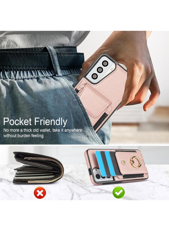 إيروريكس جراب لهاتف Samsung Galaxy S21+ 5G مع حامل بطاقات مرن وحلقة - Image 3