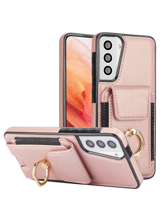 إيروريكس جراب لهاتف Samsung Galaxy S21+ 5G مع حامل بطاقات مرن وحلقة - Image 1