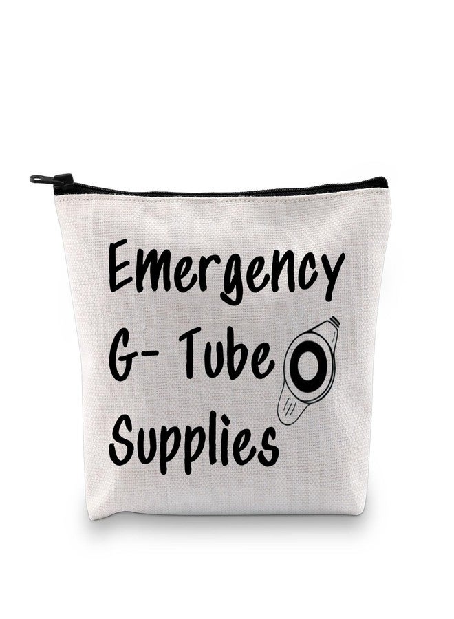 XYANFA Feeding Tube Bag Funny Dietician Gift Nurse Cosmetics Makeup Bag Critical Care Nursing Gift Emergency G Tube Supplies - Image 1