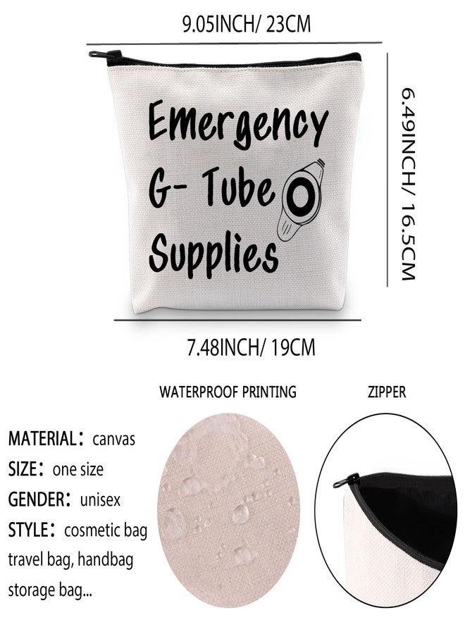 XYANFA Feeding Tube Bag Funny Dietician Gift Nurse Cosmetics Makeup Bag Critical Care Nursing Gift Emergency G Tube Supplies - Image 3
