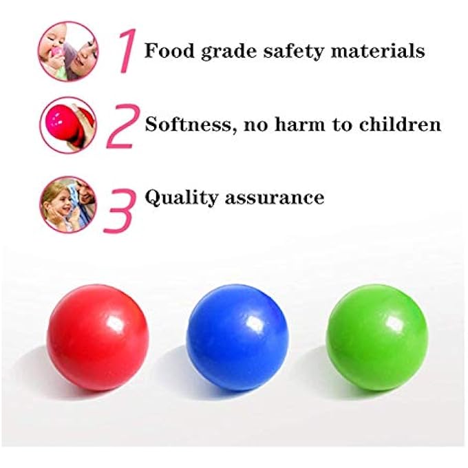 Balls Stress Relief ToysStress Relief , Sticky Ceiling Juggling Sticky Game Catch for Children Parents, Can Be Glued to The Ceiling (Color : Green, Size : 65mm) - Image 5