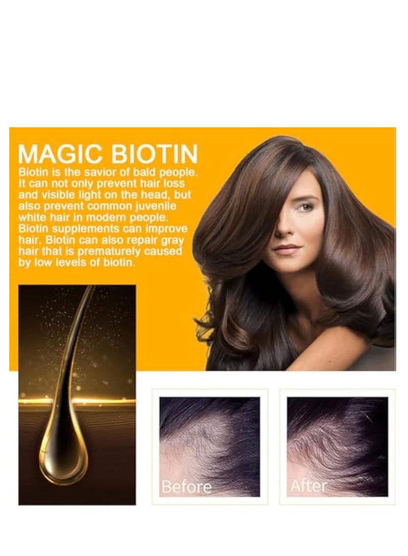 إيلهو مصل نمو الشعر البيوتين ، بخاخ نمو الشعر البيوتين ، علاج مضاد لتساقط الشعر ، مصل نمو الشعر مع البيوتين ، بخاخ سماكة الشعر ، الزيوت الأساسية للعناية بالشعر سريعة النمو ، بخاخ فروة الرأس 30 مل - Image 4