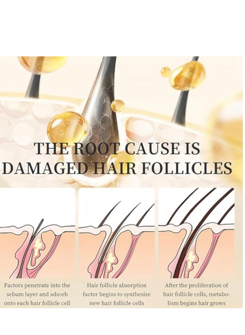 إيلهو مصل نمو الشعر البيوتين ، بخاخ نمو الشعر البيوتين ، علاج مضاد لتساقط الشعر ، مصل نمو الشعر مع البيوتين ، بخاخ سماكة الشعر ، الزيوت الأساسية للعناية بالشعر سريعة النمو ، بخاخ فروة الرأس 30 مل - Image 5