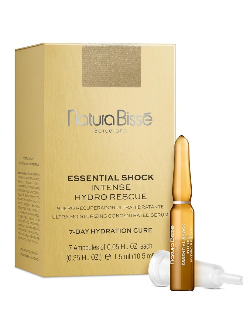 natura Bisse Natura Bissé Essential Shock Intense Hydro Rescue, Ultra-moisturizing Concentrated Treatment, Hydrates, Comforts, Smoothes, 7 ampoules.  - Image 1