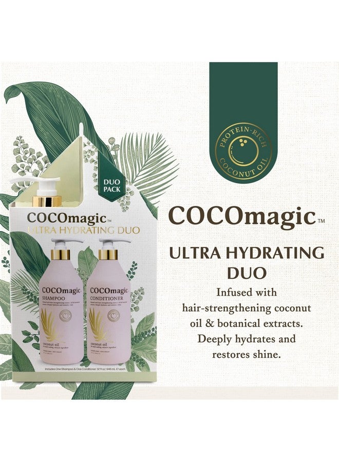 cocomagic Ocomagic Shampoo And Conditioner Duo Infused With Coconut Oil & Botanical Extracts Deeply Hydrates And Restores Shine (32 Oz) - Image 5