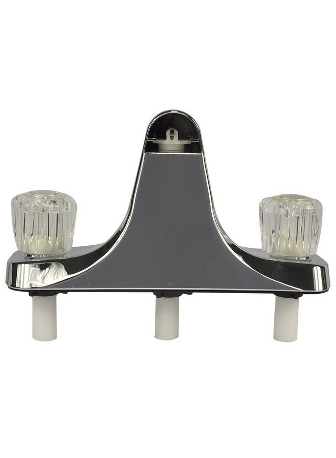 Danco Mobile Home RV Tub Shower Center-Set Faucet, 8 inch, 2-Handle, Chrome with Clear Acrylic Handles (33156X) - Image 4