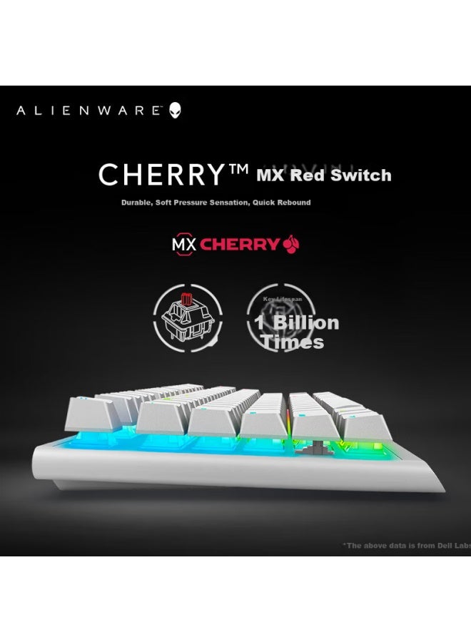 Alienware 610m+420k Keyboard And Mouse Combo , Rgb High-end E-sports Peripherals, Gift For Boyfriend Girlfriend, Holiday Present, White - Image 2