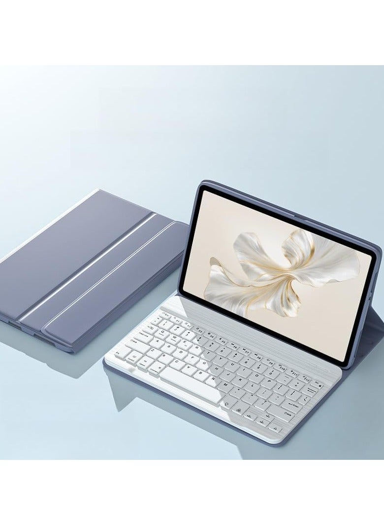 general Arabic and English Keyboard Case Compatible with Honor Pad 10 12.1-inch (2025) with Multi-View Stand, Wireless Bluetooth Keyboard Case