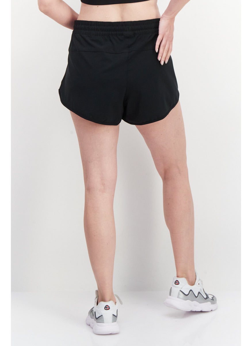 Columbia Women Sportswear Fit Drawstring Training Short, Black  - Image 3