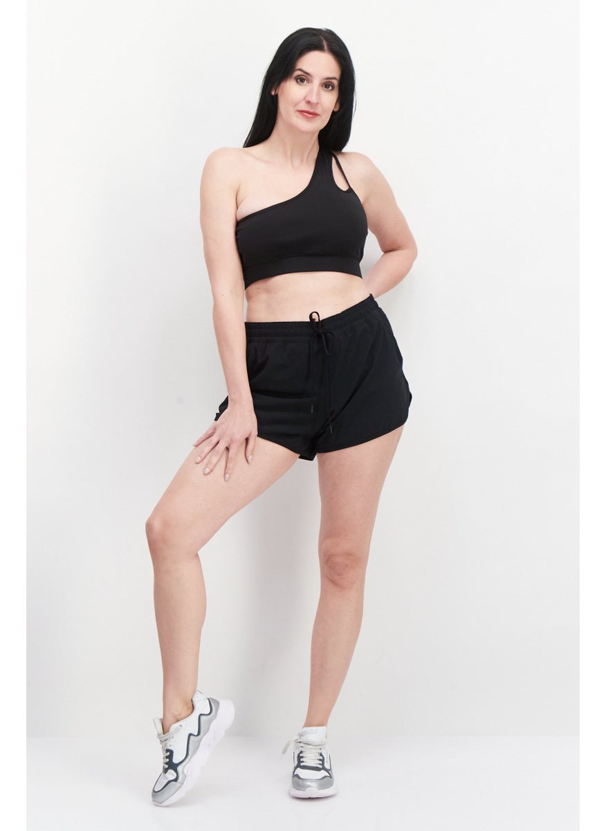 Columbia Women Sportswear Fit Drawstring Training Short, Black  - Image 2