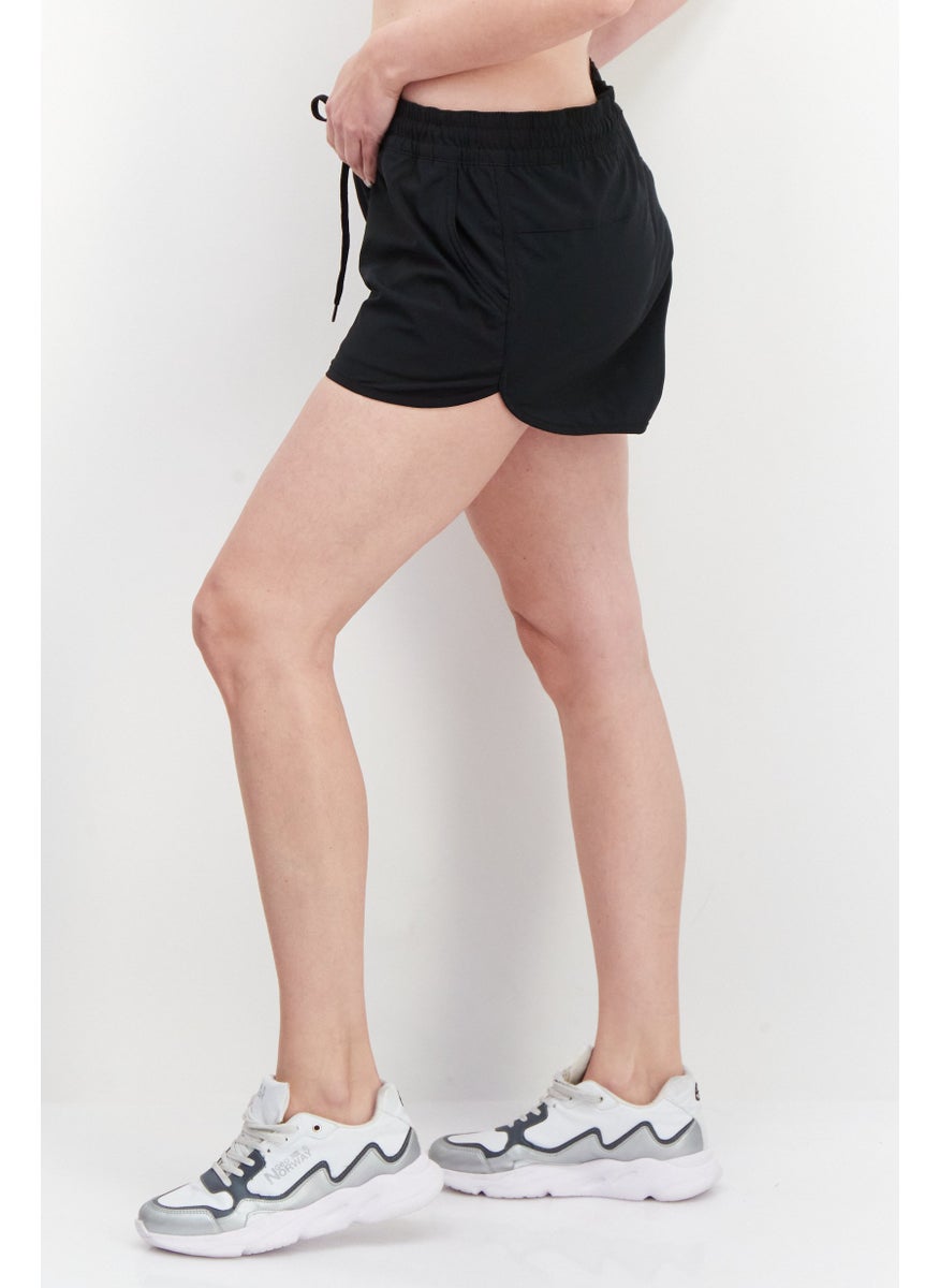 Columbia Women Sportswear Fit Drawstring Training Short, Black  - Image 4