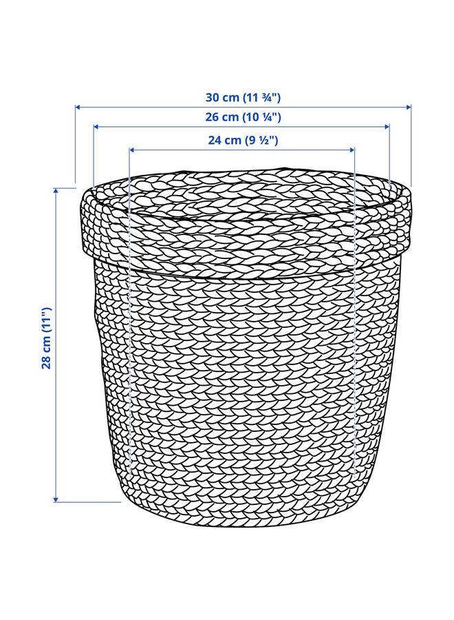 Zaboon Plant Pot, Seagrass, 24 Cm - Image 4