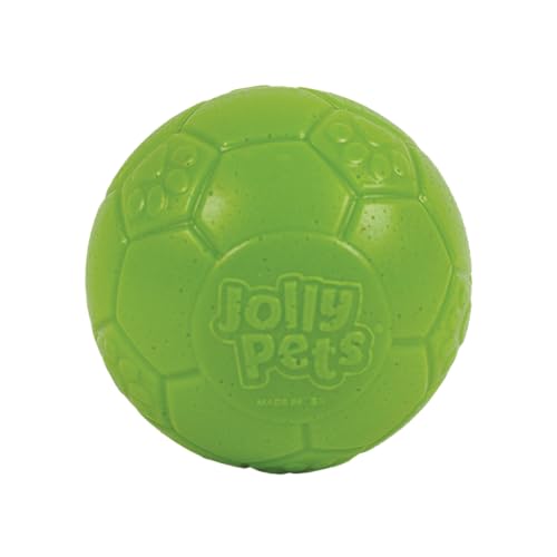 Jolly Pets Mini Jolly Soccer Ball FloatingBouncing Dog Toy 3 Green Apple - Image 1