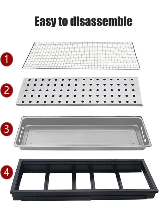 Charcoal grills Portable Foldable Patio Barbecue Charcoal Grill Stove Stainless Steel for Outdoor Camping Picnic