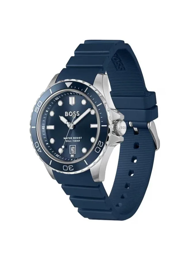 BOSS Quartz analog Watch with Silicone strap