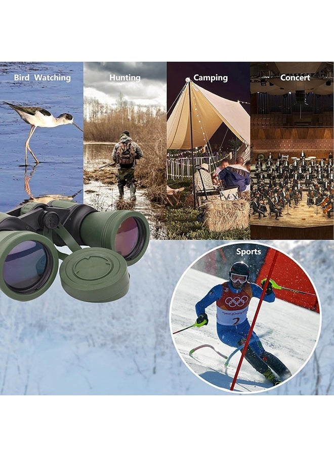 Arabest - 20x50 Adult High-Definition Binoculars with Upgraded Phone Adapter Waterproof High-Power Professional Binoculars with Casing and Strap for Low Light Night Vision in Hunting and Bird Watching 19x18x7cm - Image 1