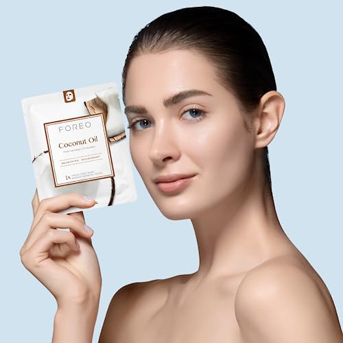 FOREO Coconut Oil Nourishing Sheet Mask for Dehydrated Skin, 3 pack, Deeply Moisturizing Clean Formula, Cruelty-free, Compatible with UFO devices - Image 3