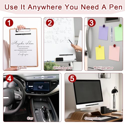 Jeffdad 4 Pcs Silicone Magnetic Pen Pencil Holder, Multicolor, 569778 3 DWxwy9Q9m - Image 5