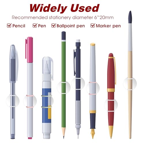 Jeffdad 4 Pcs Silicone Magnetic Pen Pencil Holder, Multicolor, 569778 3 DWxwy9Q9m - Image 4