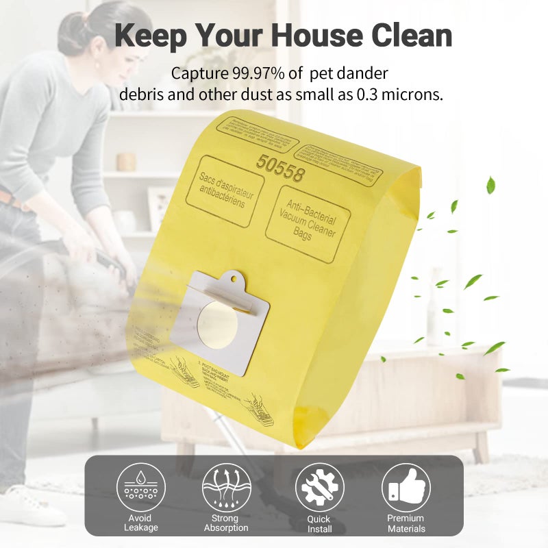 Improvedhand Vacuum Cleaner Bags Fit for Kenmore Canister Type C/Q 50555 50557 50558 and Type C-5, 20PCs By Improvedhand - Image 2