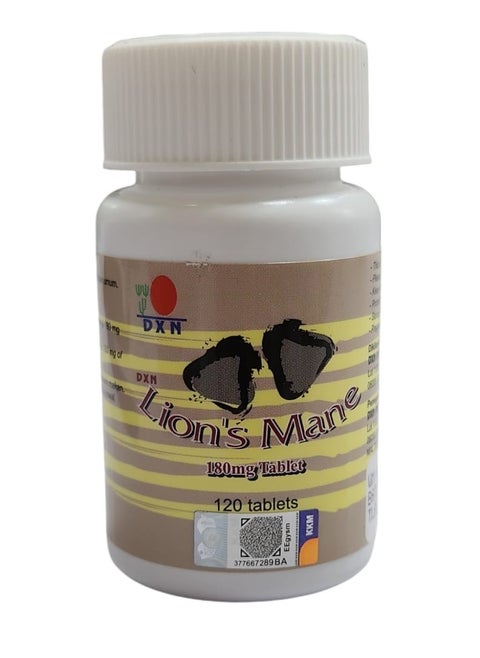 DXN ASIA  Lion's Mane food supplement contains 120 capsules