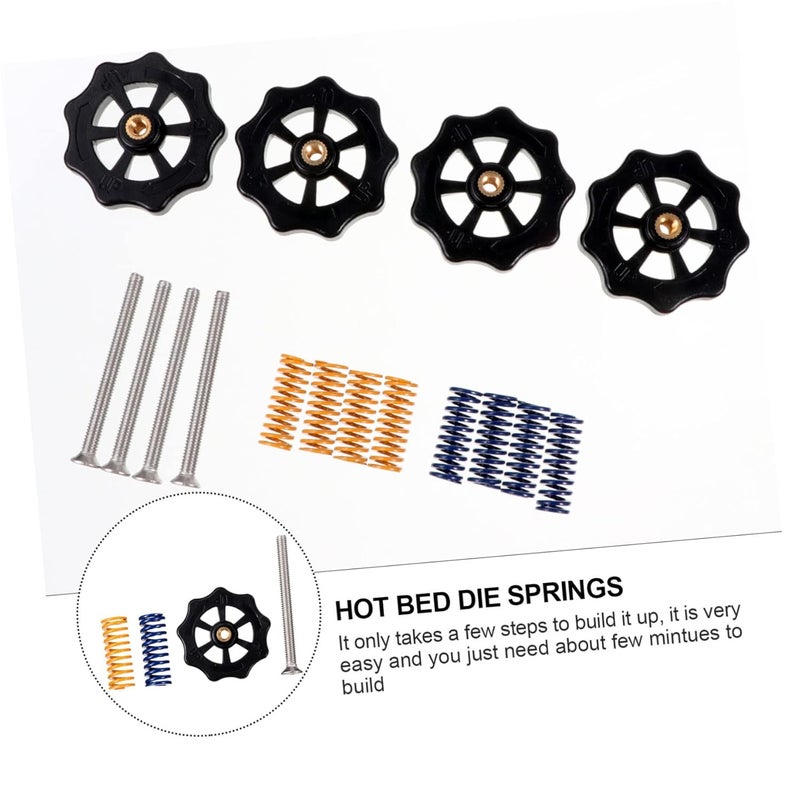 Aluminum Bed Leveling Nut Set with Die Springs for Ender 3 3D Printer Calibration - Image 5