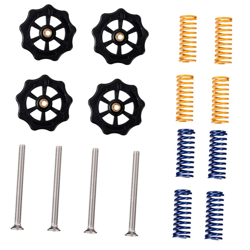 Aluminum Bed Leveling Nut Set with Die Springs for Ender 3 3D Printer Calibration - Image 2