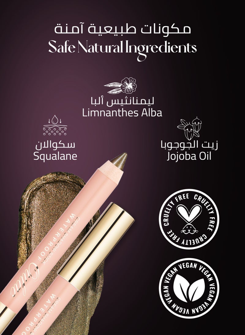 Oulac Waterproof Eyeshadow Stick - Shimmer Eye Shadow Pencil for Highlighter, Long Lasting, Blendable Glitter Eye Makeup, Vegan & Cruelty-Free 3.8g - Sweet and Sour
- 03 - Image 5