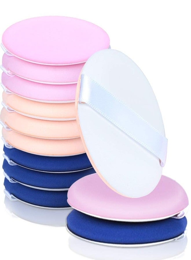 Keli 12 Pieces Cushion Foundation Puff, Air Cushion Powder Puff Round Makeup Sponges, Latex-free Blending Sponge Air Cushion Makeup Puff for Liquid Foundation, Powder, Concealer - Multicolor - Image 1