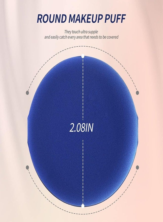 Keli 12 Pieces Cushion Foundation Puff, Air Cushion Powder Puff Round Makeup Sponges, Latex-free Blending Sponge Air Cushion Makeup Puff for Liquid Foundation, Powder, Concealer - Multicolor - Image 2