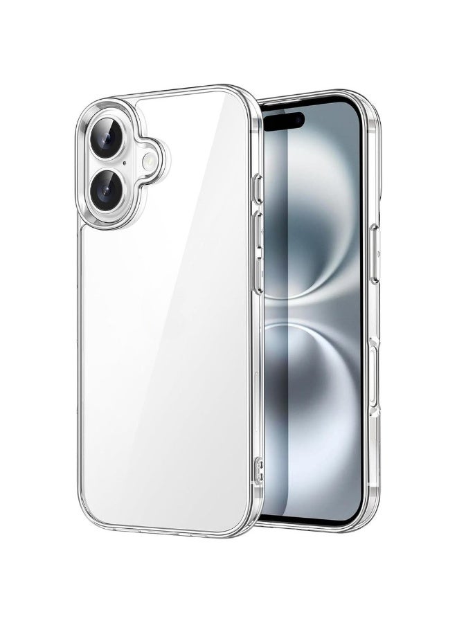 2 Pack Case For IPhone 16 6.1-Inch Non-Yellowing Shockproof Phone Bumper Cover Anti-Scratch Clear Back (Clear) - Image 1