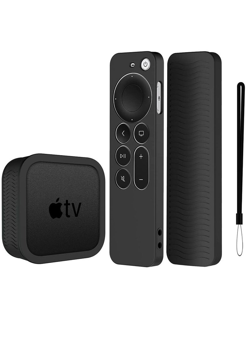 SYOSI Silicone Case for Apple TV 4K Siri Remote 2021 with Silicone TV Box Case for Apple TV 4K 2021 Shock Resistant, Slip Resistant, and Drop Resistant - Image 1