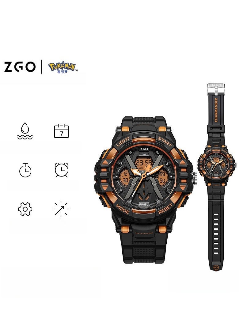 ZGO Co Branded Student Gift Waterproof Night Light Multifunctional Sports Electronic Watch - Image 1