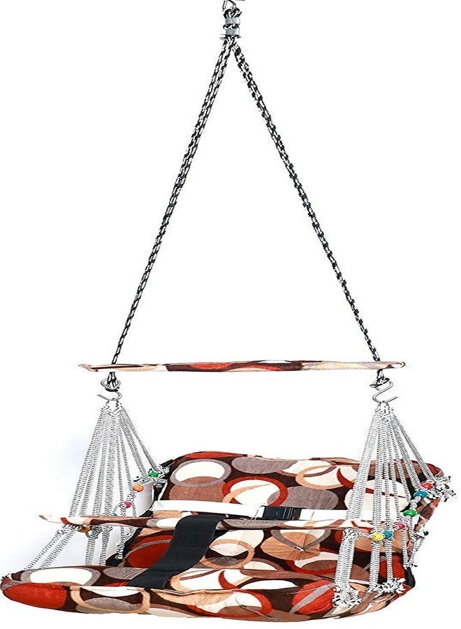 Oonies Ganesh Tex Fab Swing Chair for Kids Baby's Children Folding and Washable 1_8 Years with Safety Belt _ Home,Garden Jhula for Babies | Swing for Kids | Baby Hanging Swing Jula (Multicolor) - Image 3