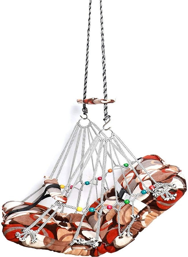 Oonies Ganesh Tex Fab Swing Chair for Kids Baby's Children Folding and Washable 1_8 Years with Safety Belt _ Home,Garden Jhula for Babies | Swing for Kids | Baby Hanging Swing Jula (Multicolor) - Image 5