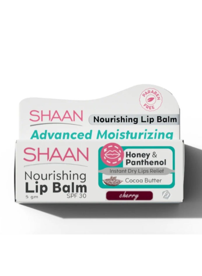 SHAAN Nourishing Lip Balm Cocoa Butter Cherry 5g - Image 1