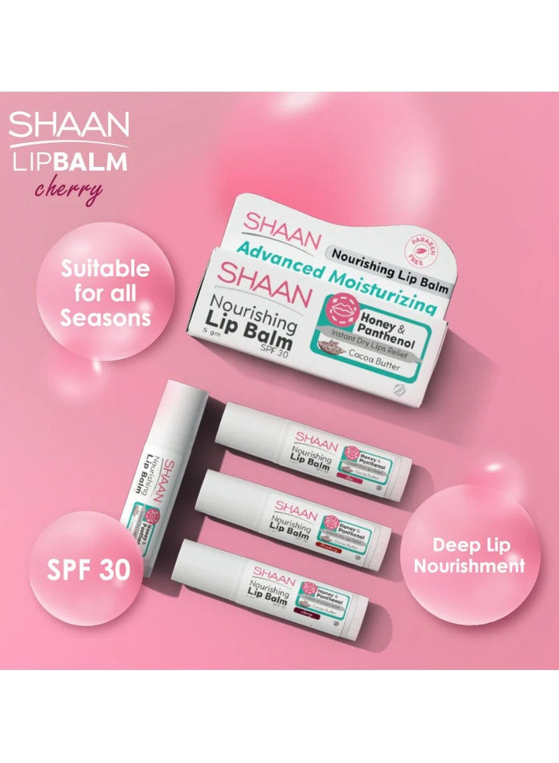 SHAAN Nourishing Lip Balm Cocoa Butter Cherry 5g - Image 2