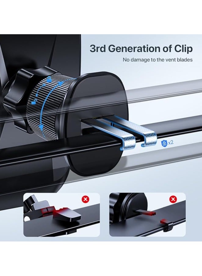 New Universal Car Phone Holder 【Powerful Suction Cup】 Phone Holder Car for Dashboard Windshield 【Double Metal Hook】 Mobile Holder for Car Air Vent Car Mobile Holder for All 4.0-7.2 Smartphone - Image 2