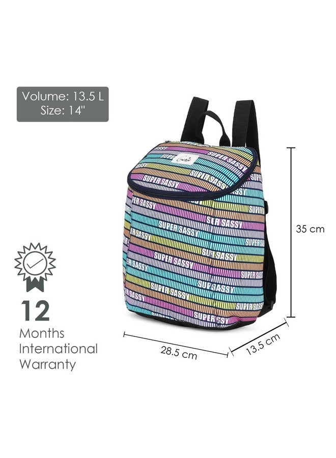 Genie Super Sassy Small bag- 14 inch, Stylish and Trendy College backpacks for girls, Water Resistant and Lightweight Mini Bags for Travelling Purpose. 13.5 litres - Image 5