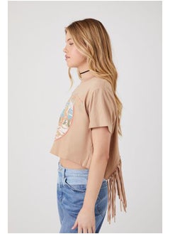 FOREVER 21 Crazy Horse Fringe Graphic Tee  - Image 2