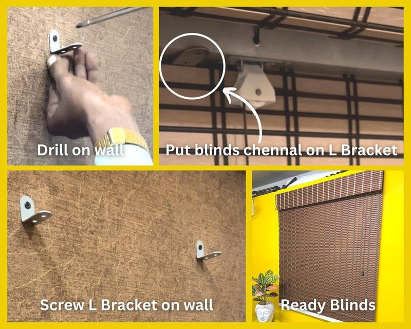 Mr.ChickWala Mr Chickwala Light Filtering Colling PVC Exterior and Interior Window Blind for Balcony and Outdoor Area Sun Shade Heat Reducing Rain ResistantBrown 3 4 4 x 7 - Image 3